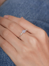 Periwinkle Flower Ring with Tanzanite