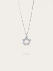 Winter Frost Moissanite Cluster Jewelry Necklace