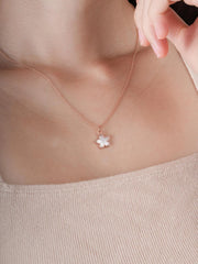 Mother of Pearl Sakura Reversible Necklace