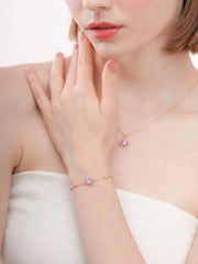 Purple Flower Bracelet