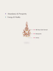 November Birthstone Citrine Charm