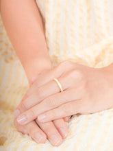 Reversible Yellow Enamel Moissanite Ring