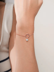 October Birthstone Opal Charm