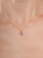 February Birthstone Necklace - Amethyst