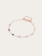 Midnight Glow Moissanite Station Bracelet