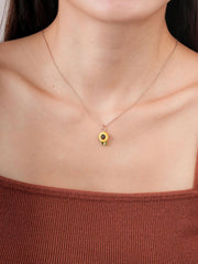 Hand-Carved Floral Necklace