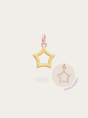 Yellow Star Enamel Moissanite Pendant