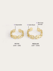 Classic Watch-Inspired Link Ring