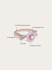 Carved Cherry Blossom Ring