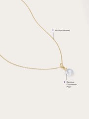 Baroque Pearl Pendant Necklace