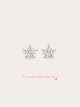 Sakura Moissanite Stud Earrings