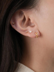 Halo Chain Hoop Earrings