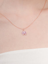 Purple Flower Necklace