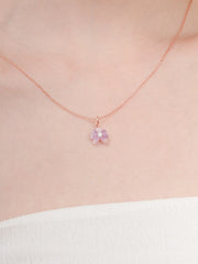 Purple Flower Necklace