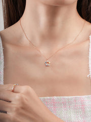 Beachside Moissanite Cluster Necklace