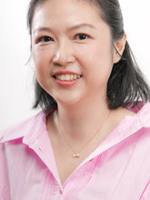 Ribbon Bow Heart Moissanite Reversible Necklace