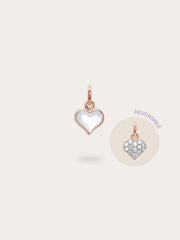 Puffy Heart Reversible Jewelry Charm
