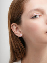 Carved Flower Stud Earrings