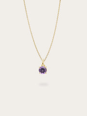 February Birthstone Necklace - Amethyst