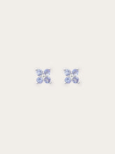 Periwinkle Clover Stud Earrings - Tanzanite