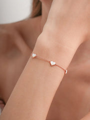 Puffy Heart Reversible Bracelet
