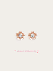 Dainty Cherry Blossom Stud Earrings