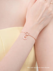 Smiley Face Reversible Enamel Moissanite Charm