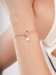 June Birthstone Charm - Moonstone