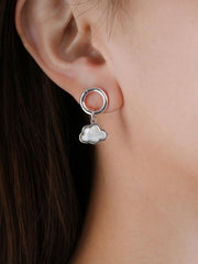 Mother of Pearl Cloud Reversible Ornament