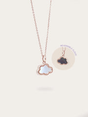 Mother-of-Pearl Cloud Reversible Necklace