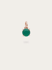 May Birthstone Charm - Green Agate