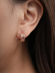 Entwined Chain Hoop Earrings