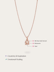 October Birthstone Necklace - Opal