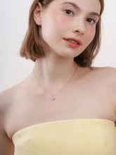 Purple Butterfly Reversible Enamel Moissanite Necklace