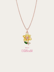 Carved Flower Necklace