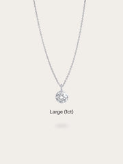 Floating Moissanite Necklace (1ct)