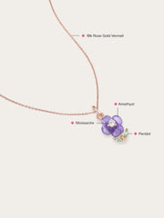 Carved Purple Necklace