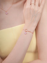 Purple Butterfly Reversible Enamel Moissanite Charm