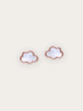 Mother of Pearl Cloud Stud Earrings