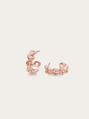 Wishbone Chain Hoop Earrings
