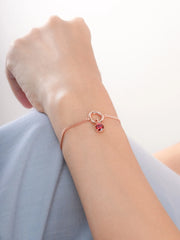 January Birthstone Garnet Charm