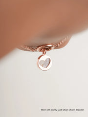 Pink Opal Copper Reversible Coin Ornament