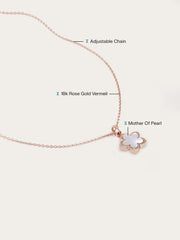 Mother of Pearl Sakura Reversible Necklace