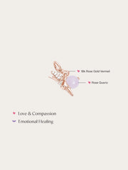 Love Fairy Charm with Rose Quartz