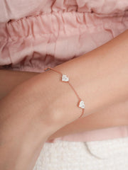 Puffy Heart Reversible Bracelet