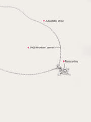 Moissanite Floral Necklace