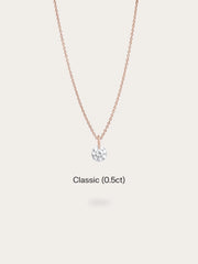 Floating Moissanite Necklace (0.5 carat)