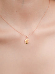 Carved Flower Necklace