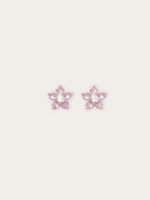 Blush Flower Stud Earrings - Pink Sapphire