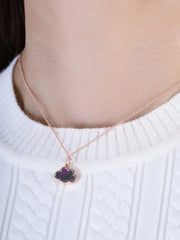 Mother-of-Pearl Cloud Reversible Necklace